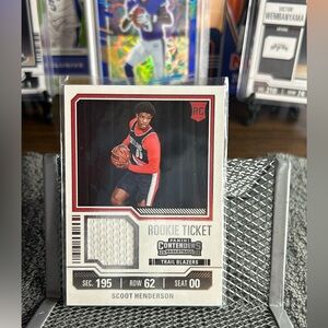 Scoot Henderson, patch not game worn